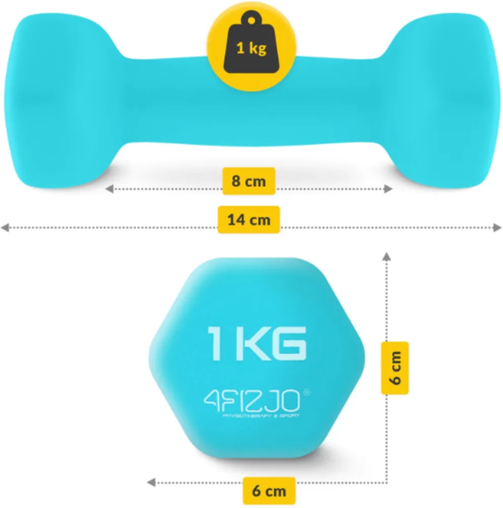 ZESTAW HANTLI ŻELIWNYCH 7KG