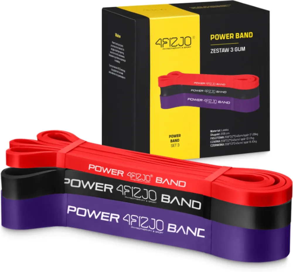 POWER BAND ZESTAW 3 GUM OPOROWYCH