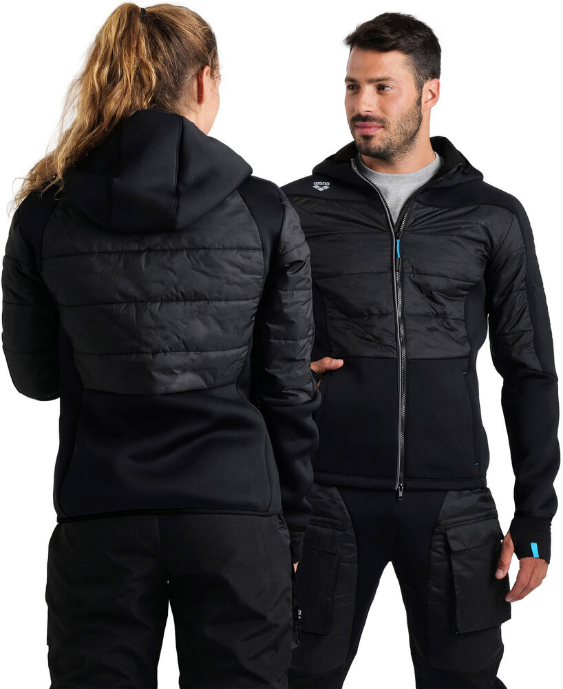 ARENA KURTKA UNISEX TEAM LINE HALF-QUILTED JACKET BLACK 004915/500