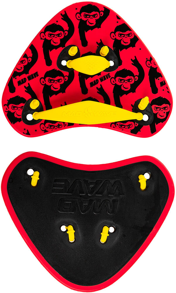 MAD WAVE  PADDLES FINGER FUN II RED M074401100W