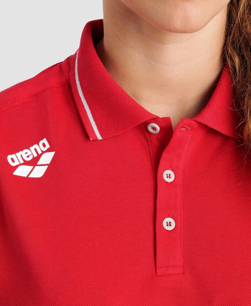 ARENA KOSZULKA POLO TEAM POLO SHIRT SOLID RED  004901400