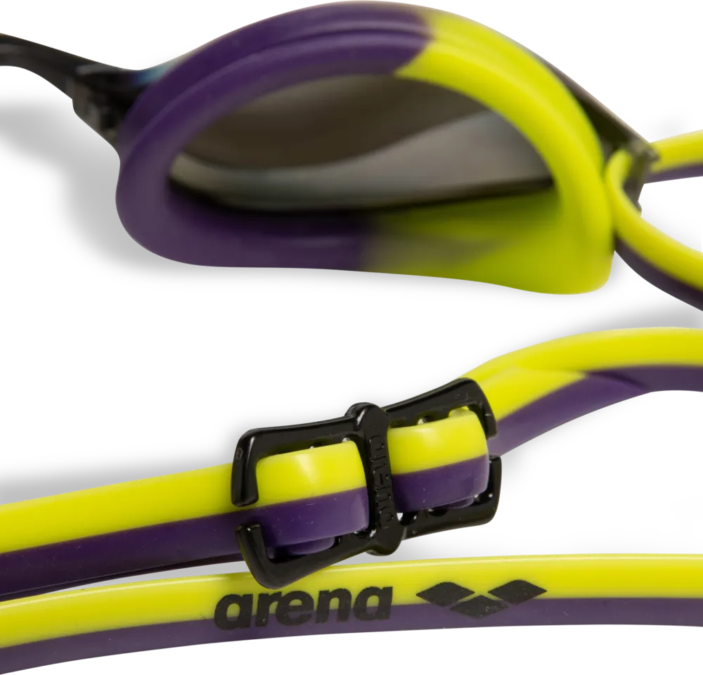 ARENA OKULARKI PŁYWACKIE  PYTHON MIRROR VIOLET PLUM ARTIC LIME 1E763/122