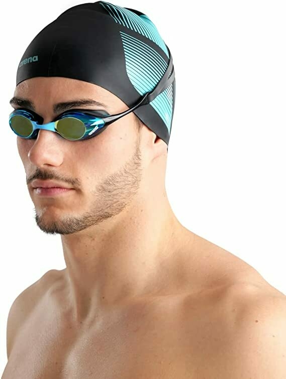 ARENA COBRA SWIPE MIRROR   AQUA BLACK  004196/999