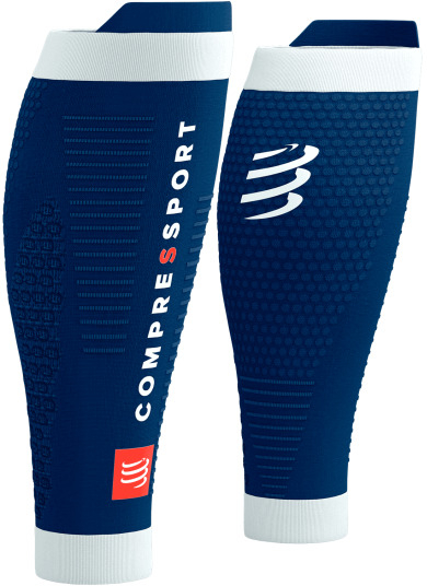 COMPRESSPORT OPASKI NA ŁYDKI R2 3.0  BLUE WHITE