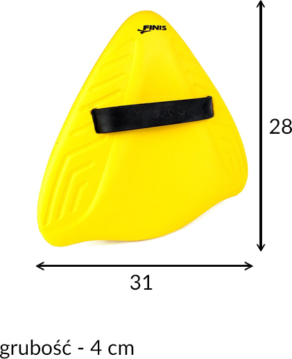 FINIS LEKKA DESKA  ALIGNMENT KICKBOARD YELLOW