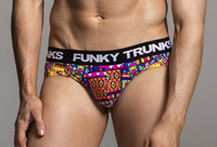 FUNKY TRUNKS BIELIZNA M UNDERWEAR BRIEFS INCA ICON