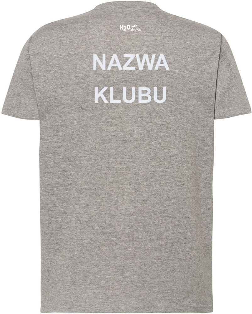BAWEŁNIANA KOSZULKA Z TWOIM NADRUKIEM SZARA