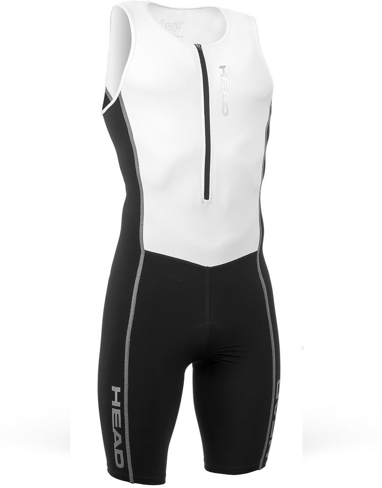 HEAD MĘSKI KOSTIUM TRIATHLONOWY TRI SUIT BLACK WHITE 452370