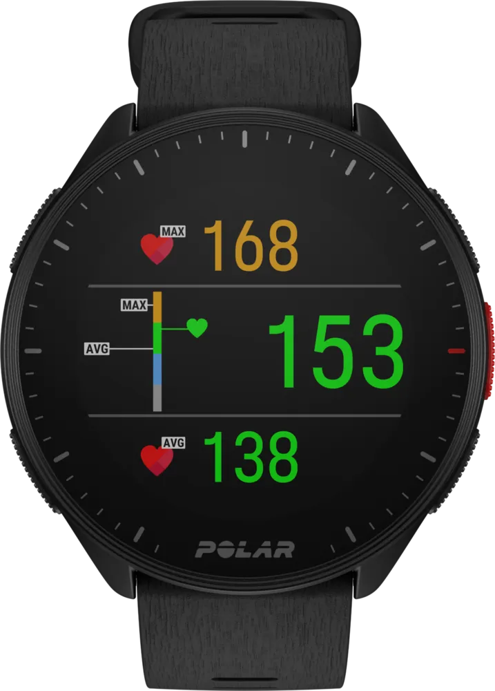 SPORTOWY ZEGAREK POLAR PACER Z GPS NIGHT BLACK