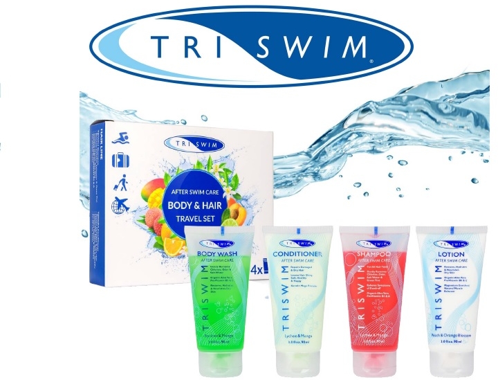 TRISWIM ZESTAW PODRÓŻNY  PRZED I PO PŁYWANIU - Travel Set ( 4X90 ml )